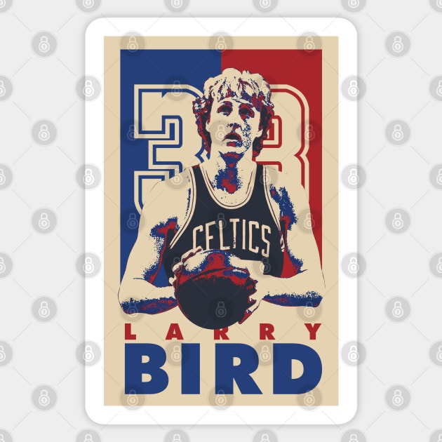 Larry Bird Retro Pop Art Style Sticker by mia_me